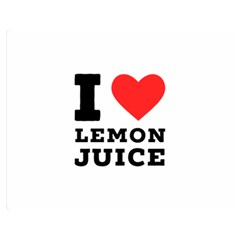 I Love Lemon Juice Two Sides Premium Plush Fleece Blanket (medium) by ilovewhateva