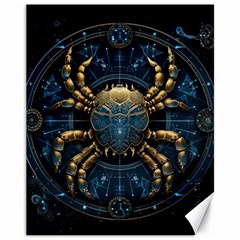 Cancer Star Sign Astrology Canvas 11  X 14  by Bangk1t