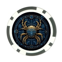 Cancer Star Sign Astrology Poker Chip Card Guard by Bangk1t