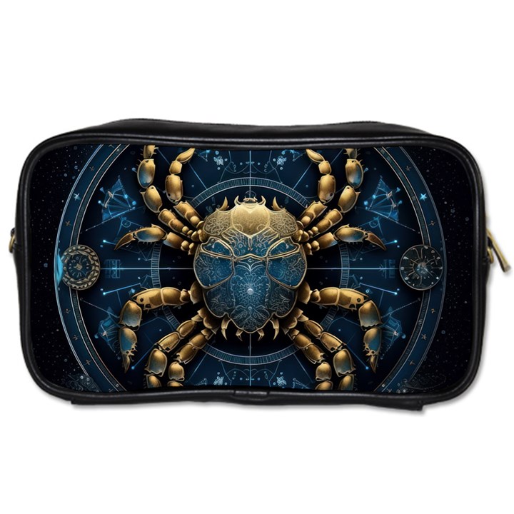 Cancer Star Sign Astrology Toiletries Bag (One Side)