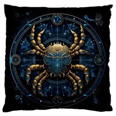 Cancer Star Sign Astrology Standard Premium Plush Fleece Cushion Case (one Side) by Bangk1t