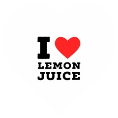 I Love Lemon Juice Wooden Puzzle Heart by ilovewhateva