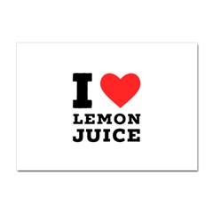 I Love Lemon Juice Crystal Sticker (a4) by ilovewhateva