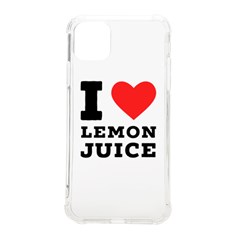 I Love Lemon Juice Iphone 11 Pro Max 6 5 Inch Tpu Uv Print Case by ilovewhateva