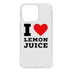 I Love Lemon Juice Iphone 13 Pro Tpu Uv Print Case by ilovewhateva