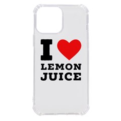 I Love Lemon Juice Iphone 13 Pro Max Tpu Uv Print Case by ilovewhateva