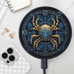 Cancer Star Sign Astrology Wireless Fast Charger(black)