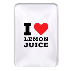 I Love Lemon Juice Rectangular Glass Fridge Magnet (4 Pack) by ilovewhateva