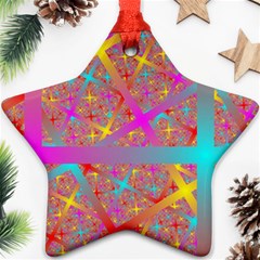 Geometric Abstract Colorful Ornament (star) by Bangk1t