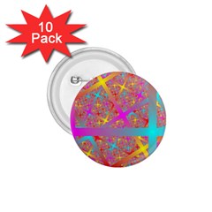 Geometric Abstract Colorful 1 75  Buttons (10 Pack)