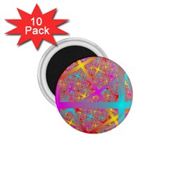 Geometric Abstract Colorful 1 75  Magnets (10 Pack) 