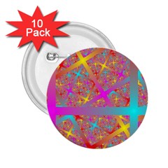 Geometric Abstract Colorful 2 25  Buttons (10 Pack) 