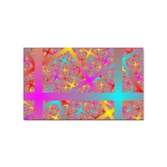 Geometric Abstract Colorful Sticker Rectangular (10 Pack)