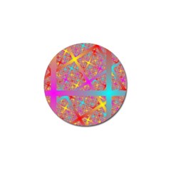 Geometric Abstract Colorful Golf Ball Marker