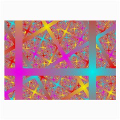 Geometric Abstract Colorful Large Glasses Cloth by Bangk1t