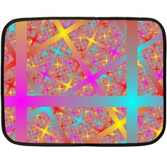 Geometric Abstract Colorful Fleece Blanket (mini)