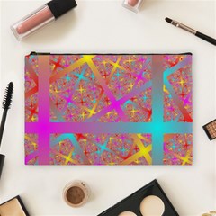 Geometric Abstract Colorful Cosmetic Bag (large)