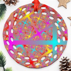 Geometric Abstract Colorful Ornament (round Filigree) by Bangk1t