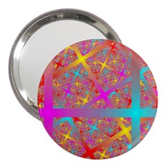 Geometric Abstract Colorful 3  Handbag Mirrors