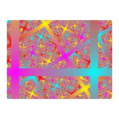 Geometric Abstract Colorful Two Sides Premium Plush Fleece Blanket (mini)