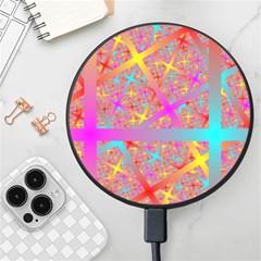 Geometric Abstract Colorful Wireless Fast Charger(black) by Bangk1t