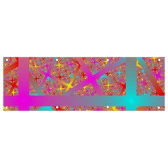 Geometric Abstract Colorful Banner And Sign 9  X 3  by Bangk1t