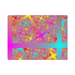 Geometric Abstract Colorful Premium Plush Fleece Blanket (mini)