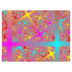 Geometric Abstract Colorful Premium Plush Fleece Blanket (extra Small)