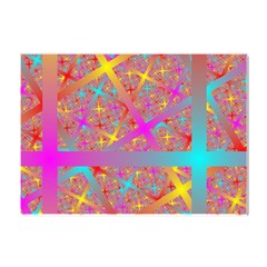 Geometric Abstract Colorful Crystal Sticker (a4) by Bangk1t