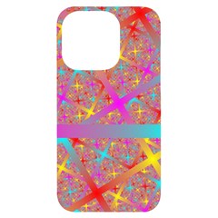 Geometric Abstract Colorful Iphone 14 Pro Black Uv Print Case by Bangk1t