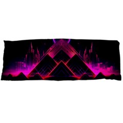 Synthwave City Retrowave Wave Body Pillow Case (dakimakura) by Bangk1t