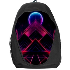 Synthwave City Retrowave Wave Backpack Bag by Bangk1t