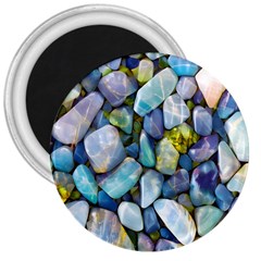 Stones Gems Multi Colored Rocks 3  Magnets by Bangk1t