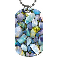 Stones Gems Multi Colored Rocks Dog Tag (one Side) by Bangk1t