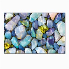 Stones Gems Multi Colored Rocks Postcard 4 x 6  (pkg Of 10) by Bangk1t