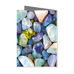 Stones Gems Multi Colored Rocks Mini Greeting Cards (pkg Of 8) by Bangk1t