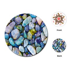 Stones Gems Multi Colored Rocks Playing Cards Single Design (round) by Bangk1t