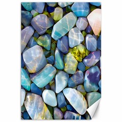 Stones Gems Multi Colored Rocks Canvas 12  X 18  by Bangk1t