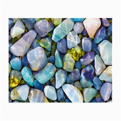 Stones Gems Multi Colored Rocks Small Glasses Cloth (2 Sides) by Bangk1t