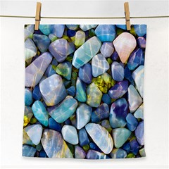 Stones Gems Multi Colored Rocks Face Towel by Bangk1t