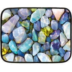 Stones Gems Multi Colored Rocks Two Sides Fleece Blanket (mini) by Bangk1t