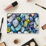 Stones Gems Multi Colored Rocks Cosmetic Bag (Medium) Back