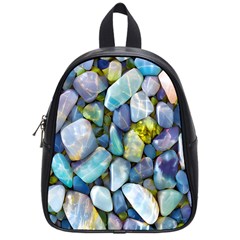 Stones Gems Multi Colored Rocks School Bag (small) by Bangk1t