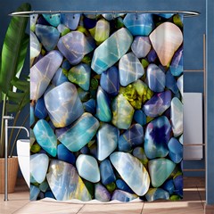 Stones Gems Multi Colored Rocks Shower Curtain 60  X 72  (medium)  by Bangk1t