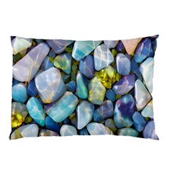 Stones Gems Multi Colored Rocks Pillow Case (two Sides) by Bangk1t