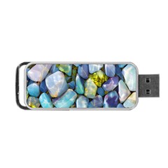 Stones Gems Multi Colored Rocks Portable Usb Flash (one Side) by Bangk1t