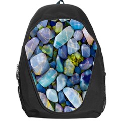 Stones Gems Multi Colored Rocks Backpack Bag by Bangk1t