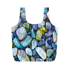 Stones Gems Multi Colored Rocks Full Print Recycle Bag (m)