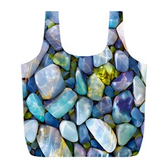 Stones Gems Multi Colored Rocks Full Print Recycle Bag (l) by Bangk1t