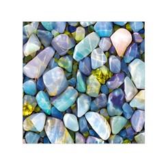 Stones Gems Multi Colored Rocks Square Satin Scarf (30  X 30 )